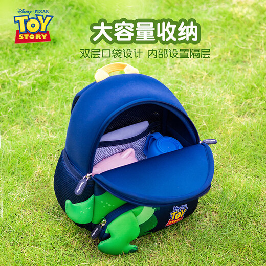 Disney kindergarten schoolbag 3-6 years old anti-loss ultra-light small bag three-dimensional water-repellent boy backpack dinosaur gift box model