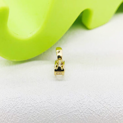 Miling 18K gold square diamond buckle thick version diamond buckle head emerald jasper neck ornament pendant clip buckle accessory 18k gold 1 piece