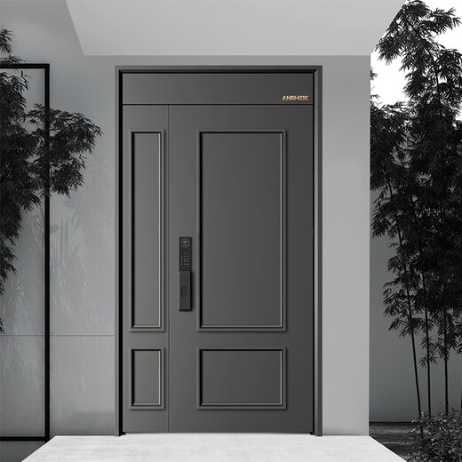 Anshid zinc alloy Class A anti-theft door entrance door private custom villa courtyard door entrance door double door modern second party