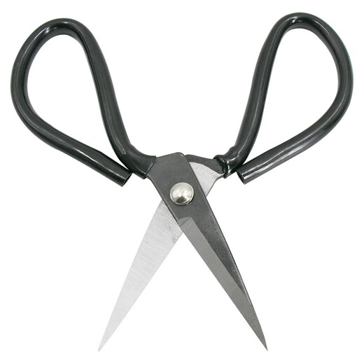 
Haysdik HK-677 Industrial scissors Black plastic handle carbon steel leather scissors Packaging and cutting scissors Stainless steel pointed scissors Kitchen knife A1