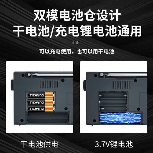 Newman T-6637 full-band radio for the elderly, digital mini card player, multi-functional portable semiconductor FM English level 4 and 6 radio and theater player