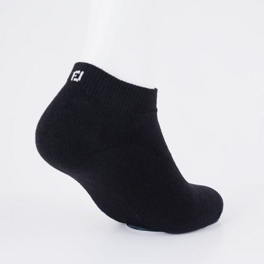 FootJoy高尔夫男士袜子FJ ComfortSof运动舒短袜golf短筒袜子踝袜运动 黑色三双装 15276