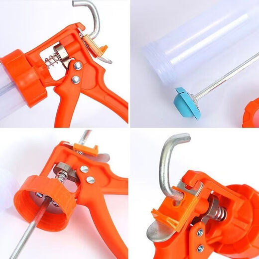 Hand-pressed structural glue gun manual labor-saving thickened all-plastic glass glue gun glue gun household caulking soft glue gun Store manager
