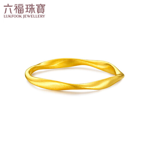 Lukfook Jewelry Fuman Heirloom Pure Gold Möbius Ring Ancient Method Gold Ring Solid Closed Price G01G0020DS No. 15-1.87g (including labor cost 144 yuan)