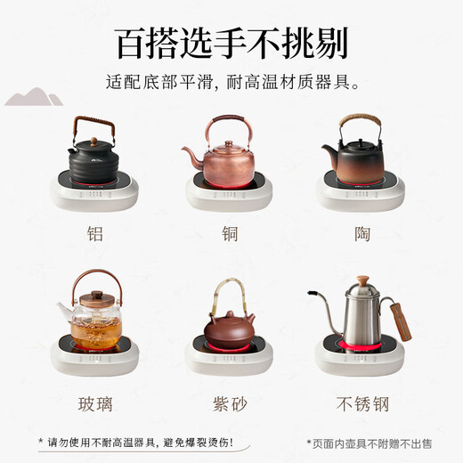 Bear Mini Electric Ceramic Stove Tea Stove Tea Maker Stove Healthy Black Tea Scented Tea Brewing Tea Steamer ZCQ-P12H5