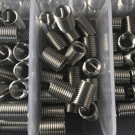 Huili's wire screw sleeve combination boxed thread repair repair sleeve wire sleeve braces thread protective sleeve M6M8M10M12 commonly used M5M1415D mixed package of 70 pieces in total