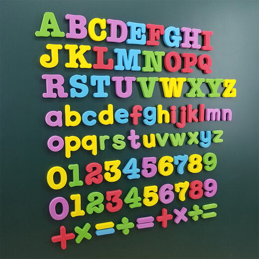 Beizu English Letters Magnetic Sticker Digital Refrigerator Sticker pour les élèves Enfants Toys Kindergarten Early Education Teaching Aid