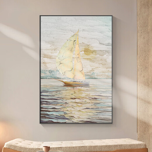 溥畔大芬油画村手绘轻奢客厅背景墙装 A 90*14040mm15年画师执笔10天内