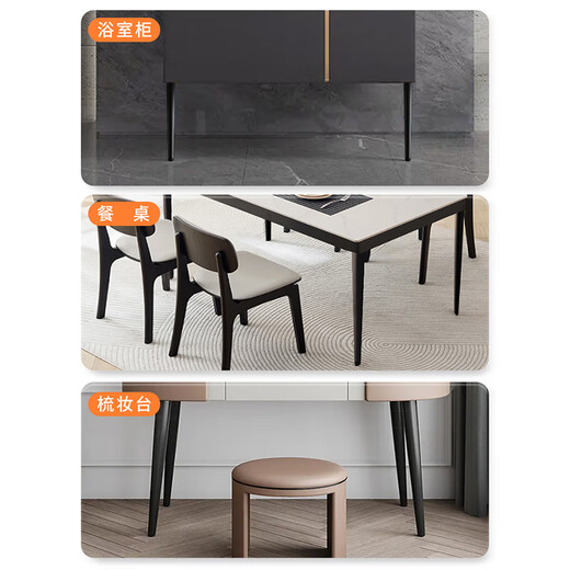 Wusburg (5SEBUY) Bathroom Cabinet Feet Metal Feet Dresser Dining Table Feet Bar Table Feet Desk Support Feet Table Feet Chair Stool Feet Table Leg Straight Taper Height 25cm Black Thickened