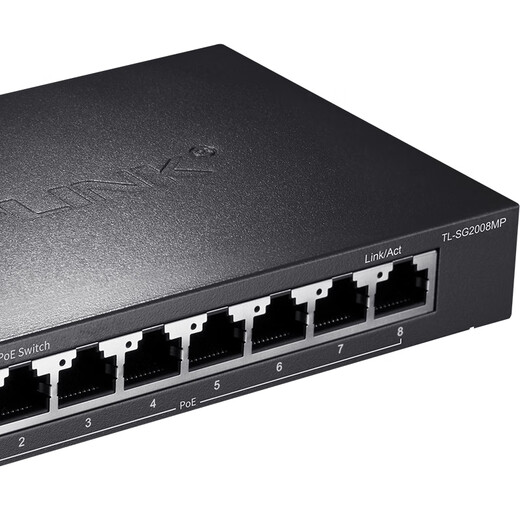 TP-LINK Full Gigabit Web Network Management 8-Port Gigabit PoE Power Splitter Splitter Hub PoE Switch TL-SG2008MP