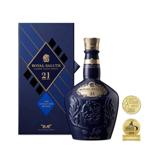 皇家礼炮（Royal Salute）21年 苏格兰调和型威士忌 1000ml 40度 礼盒装