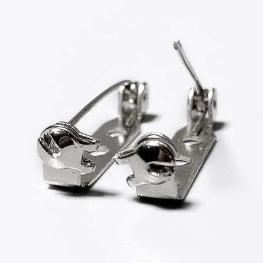 MI Xiao Ren Brooch Diy Accesorios con Pin de seguridad de bloqueo Joyas hechas a mano Soporte de fondo Broche de metal-fail de 3,2 cm [estilo simple] 10 paquete