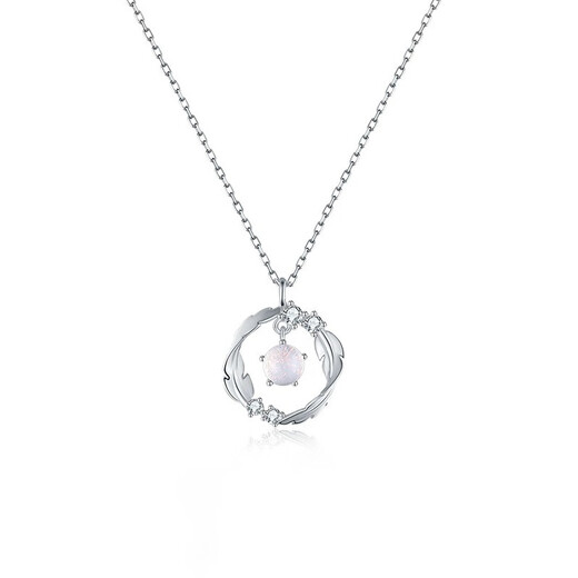 EothPT950 Platinum Möbius Ring Necklace Women's Clavicle Chain Platinum Pendant Valentine's Day Birthday Gift for Girlfriend PT950 Platinum Necklace + Certificate