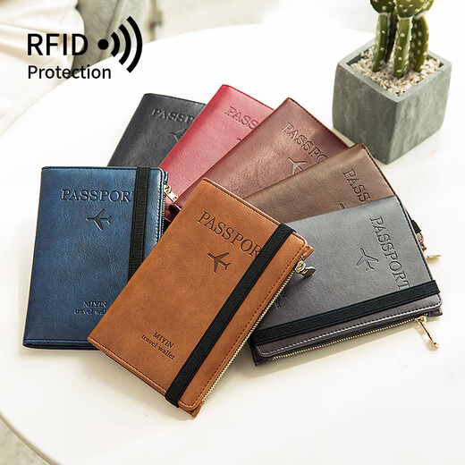 Flugticket Passport Storage Bag Pass Clip Passport Schutzkoffer Ins Pass Bag Retro Tragbare Kartenposition Travel wasserdichte Königsblau