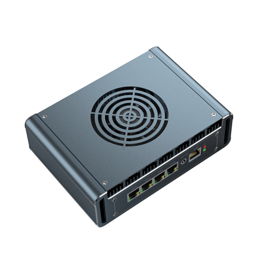 倍控N5105四核散热风扇版ros软路由linux主机工控机电脑win11四网口带串口双4K显示嵌入式4G插槽n100 8G内存+128G固态 G31灰色风扇款-N6210 M.2-i226网卡