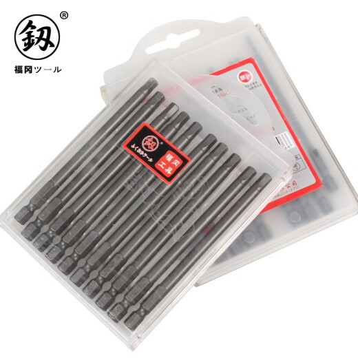 釰 福冈工具电钻用批头内六角批头加长 S2硬刃系列电动螺丝批头 150mm*H3（9194B）单支