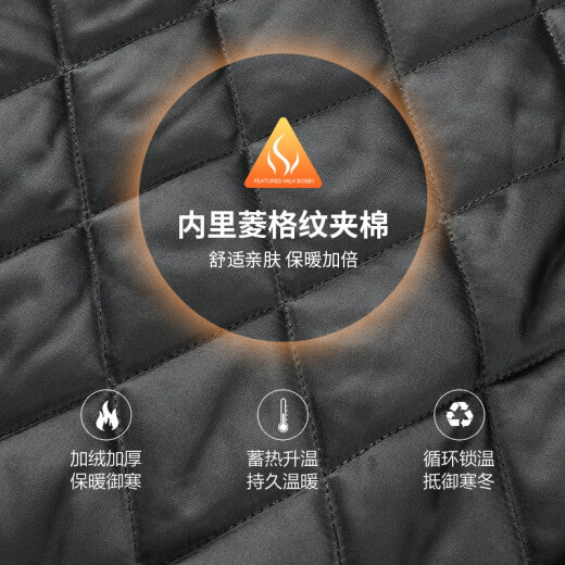 与狼共舞内里夹棉羊毛呢夹克男2024秋冬男士外套衣服金丝刺绣棒球服男13E 黑色-1372 2XL (185)