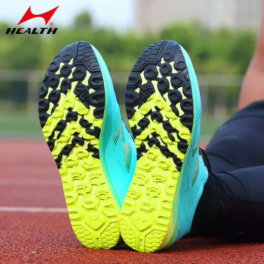 
Haiers high school entrance examination sports shoes for men and women, 1000 meters standing long jump shoes for sports training jump rope running shoes 722 water cyan [standard size] 39