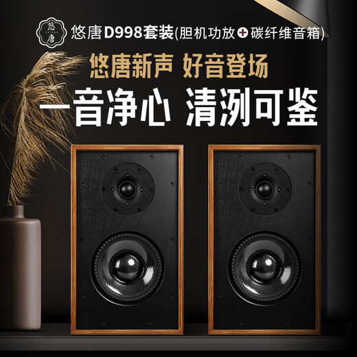 Youtang D998 pure gallbladder combination HiFi audio fever KT88 electronic tube amplifier home set two-way passive bookshelf box CD machine Bluetooth dac decoder speaker D998 set (including CD machine + decoder version)