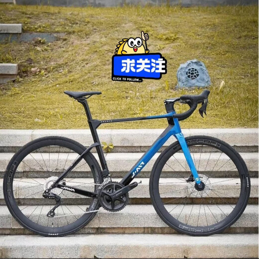 Java Road Bike Volata Huile Frein d'huile 24 vitesses Electric Carbone Fibre Adulte Men and Women Competition Bicycle Internet célébrité Champagne Black (7170 Set en aluminium Wheel) S-48 Taille (hauteur 168-175 cm)