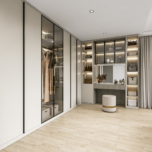 Magmag whole house customized package flat door bedroom cloakroom dressing table storage cabinet integrated wardrobe customization