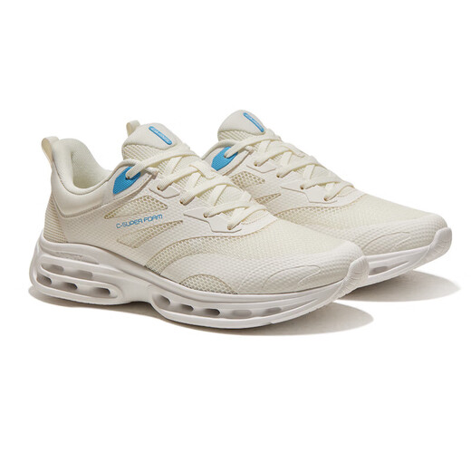 Camel (CAMEL) lightweight, steep mesh breathable men's shoes running sports shoes X14B09L7022 ivory white 38
