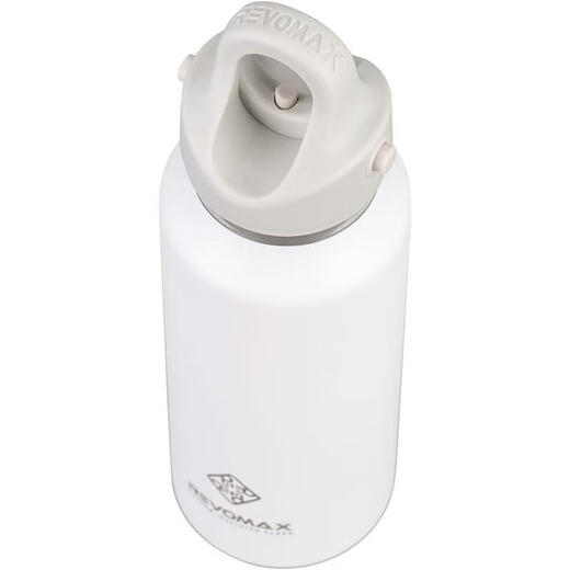 RevoMax [Courmoitique directement Japon] Cup thermique Ruihu thermique en acier inoxydable sans fil à froid, pas besoin de tordre le bouchon de la bouteille en quelques secondes, DWF-12115s Slim Frosted White 355 ml