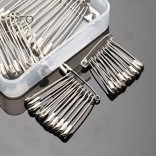 Kalevin Children's Safety Pin Simple Insurance Brooch Close Needle Paper Clip Baby Lock Needle Clip Large Pin Clip Small Pin Clip No. 1 Pin 3.2CM 5* Pack
