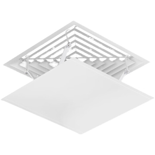 Danlan square ceiling central air conditioning windshield anti-straight blow out air outlet baffle ceiling machine windshield windshield board rectangular black 30*110 administrative style thickened