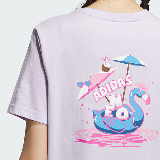 阿迪达斯 （adidas）女子跑步训练健身舒适透气休闲运动短袖T恤衫IP3880 M码