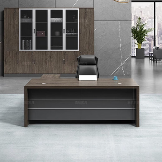 Jiahang Boss Desk Simple Modern President Desk Office Executive Desk Manager Supervisor Desk Single Desk LBZ-A42