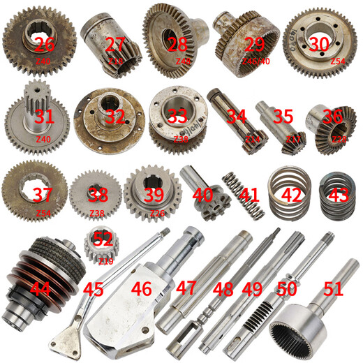 Jiuyou Jiadanstini TX6113 boring machine tool joint 6920 Jiaoda Kun Machine screw nut feed box gear TK Kun Machine No. 611317 14066 semicircular fork
