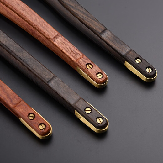 Jinge solid wood tea clip Liujunzi handmade tea cup clip anti-scalding wooden clip tea leaf clip Kung Fu tea set accessories Brazilian rosewood straight tea clip