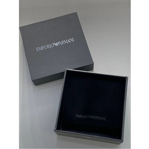 Armani (Emporio Armani) lucky bead black three-bead small waist men's necklace, birthday gift for boyfriend, Valentine's Day gift EGS2383020