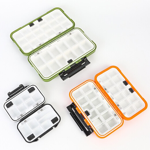Xionghuo Luya Box Portable Fishing Gear Accessories Box 20cm Multifunctional False Bait Lead Skin Fish Hook Space Bean Eight-Character Ring Storage Box Tool Box