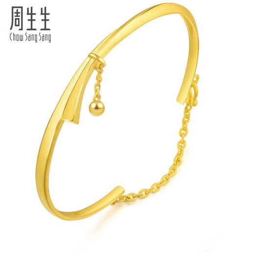 Zhou Shengsheng Gold Bracelet Gold Ribbon Small Gold Bead Bracelet Mariage et mariage Gold Bracelet 15912K