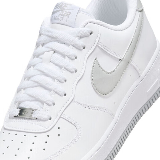 Nike NIKE cushioning sneakers men's Air Force 1 AIR FORCE 1 sneakers FJ4146-100 white gray 43