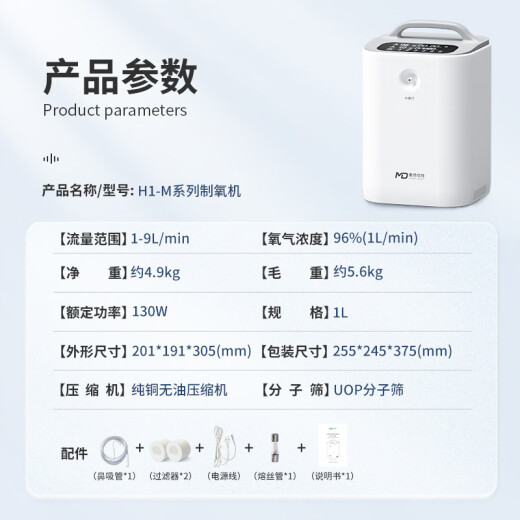 [Direct operation from the German brand headquarters] Medhat household oxygen concentrator for the elderly, oxygen inhalation and oxygen breathing all-in-one machine for pregnant women, home light oxygen machine, portable car-mounted plateau oxygen machine, recommended by the store manager [high oxygen concentration + atomization + 9-level filtration], ]