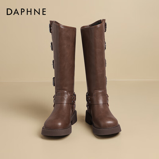 
Daphne Maillard boots for women knight boots western cowboy boots for women spring and autumn 2024 new brown short boots for women Martin boots for women