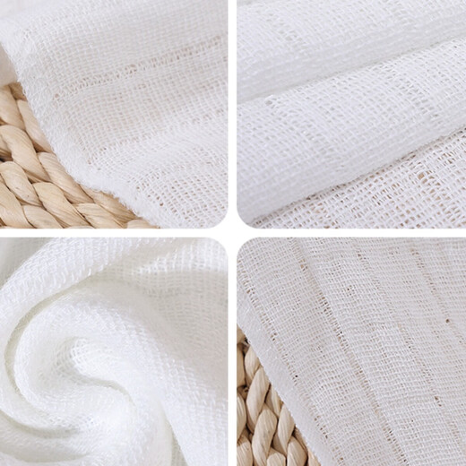 Hanhanle 10-pack baby diapers baby diapers newborn meson cloth breathable washable gauze washable ring cotton gauze 50X80CM double-layer pure cotton gauze diaper 10-pack free diaper pants + diaper buckle