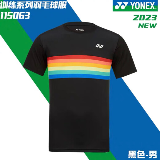赛事威2024新款yy羽毛球服王小羽彩虹短袖女上衣吸汗速干运动比赛训练服 7029白色女款上衣 L