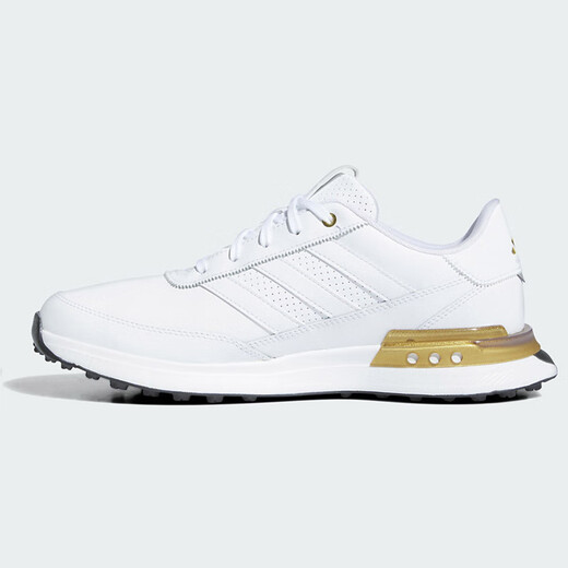 Adidas golf shoes S2G SL LEATHER24 new men's comfortable and stable casual shoes golf running shoes for men ID8699 white/white/gold 48 (UK11.5)