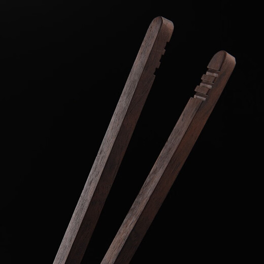 Jinge ebony solid wood tea clips, Kung Fu tea sets, tea ceremony spare parts, family tea cup clips, tweezers, cup washing tea clips, rosewood copper head tea clips