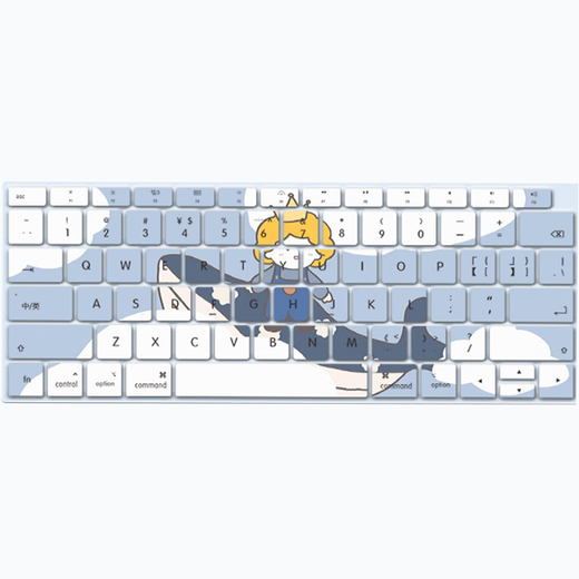HRHPYM适用于苹果MacBook Air13.3英寸保护膜M1/M2笔记本电脑硅胶键盘膜 BU-001  A1466/A1369/A1278/A1286