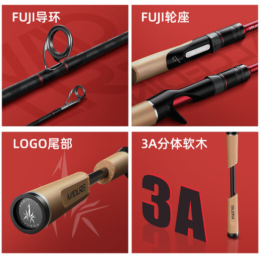 Mdlre Crazy Lure 24 Goa Komodo/ALC/Mini/Light Lure Rod wettbewerbsfähige Wildfischereisenfischerei 2,01 m Alcc672ml-MH-Waffengriff