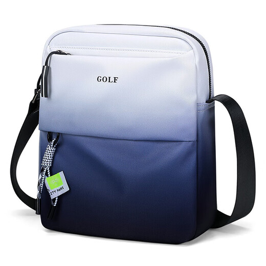 Golf (GOLF) shoulder bag, men's crossbody bag, men's and women's gradient casual sports bag, commuter iPad mobile phone bag, water-repellent travel bag
