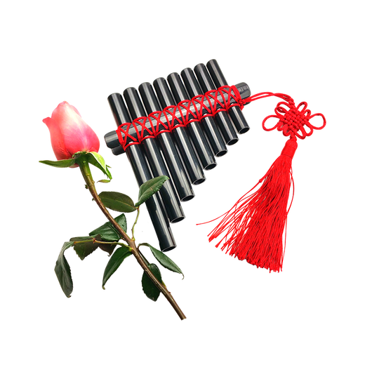 Kafanshuo (KAFANSHUO) Youyou 8-tube Miyue Panflute ABS Resin Children's Music Class Handmade Homemade Musical Instrument Gifts Tang Palace DIY Red Rope Style 8-tube resin yellow Homemade