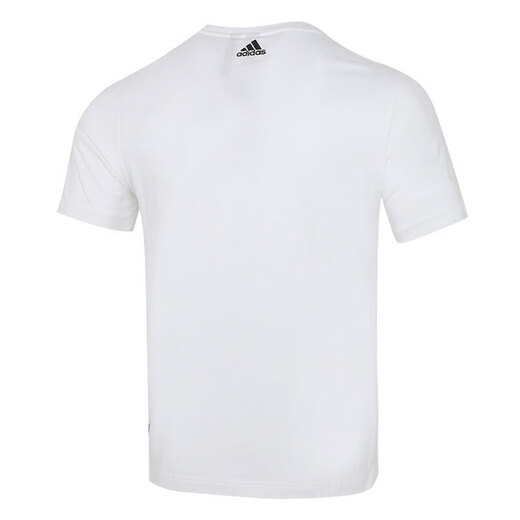 阿迪达斯 （adidas）短袖T恤男士夏季新款运动服针织透气休闲上衣学生圆领上衣HI3291 HI3291白色棉 XL