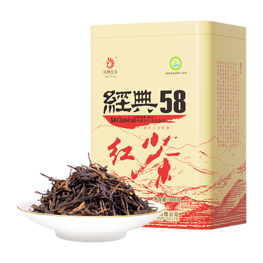 凤牌红茶 经典58 云南凤庆滇红特级380g罐装 茶叶 中华老字号