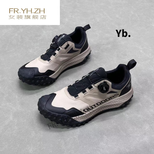 骆穂豆晋江市陈埭镇拓野鞋业加拿大冰雪盾纽扣户外登山越野跑鞋 大脚丫(6636)黑色 39 正码正拍